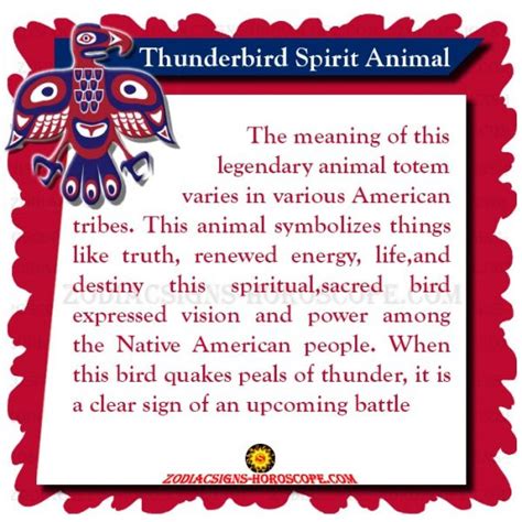 animal thunderbird|thunderbird animal meaning.